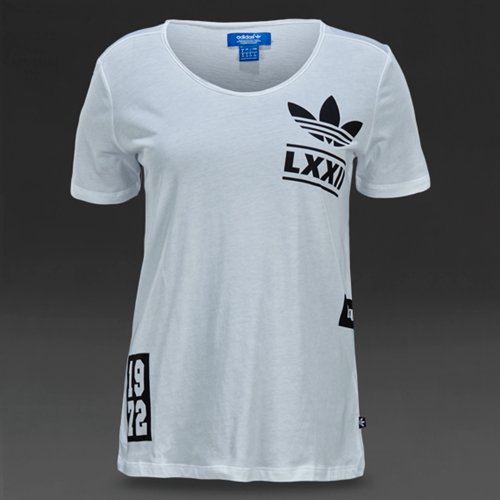 Adidas Originals Berlin Logo B Tee White for Women